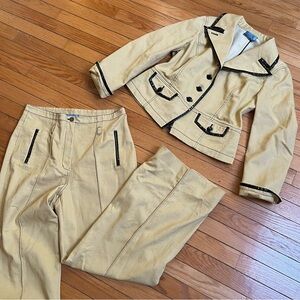 90s Vintage yellow pant suit Randolph Duke